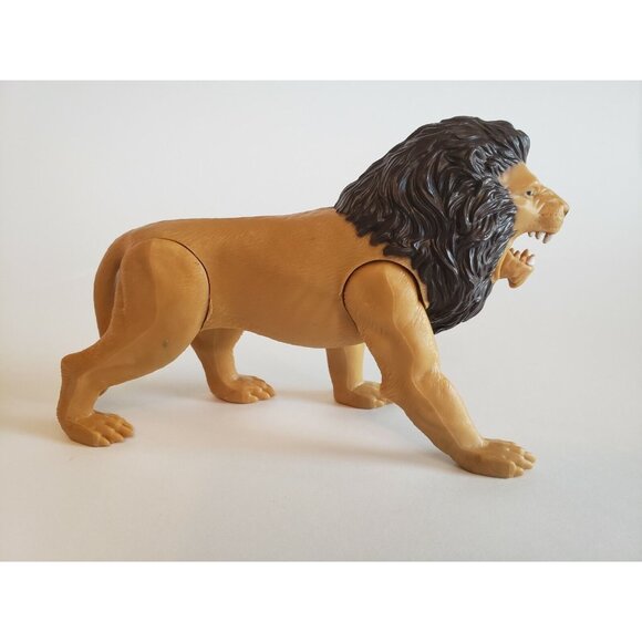 Lion toy, king of the Jungle Adjustable  Figure 6" x 5 in. W/ Retractable Mouth - Picture 8 of 12